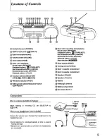 Предварительный просмотр 5 страницы Panasonic RXFT530 - RADIO/DUAL CASS-LOW Operating Instructions Manual