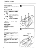 Предварительный просмотр 6 страницы Panasonic RXFT530 - RADIO/DUAL CASS-LOW Operating Instructions Manual