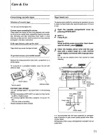 Предварительный просмотр 11 страницы Panasonic RXFT530 - RADIO/DUAL CASS-LOW Operating Instructions Manual