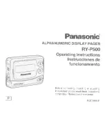 Panasonic RY-P500 Operating Instructions Manual preview
