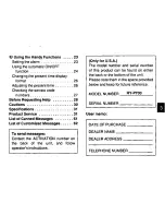 Preview for 3 page of Panasonic RY-P700 Operating Instructions Manual