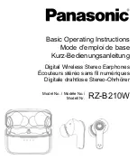 Preview for 1 page of Panasonic RZ-B210W User Manual