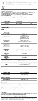 Preview for 3 page of Panasonic RZ-B210W User Manual