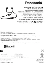 Preview for 1 page of Panasonic RZ-NJ320B User Manual