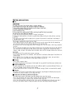 Preview for 2 page of Panasonic RZ-S300W Operating Instructions Manual