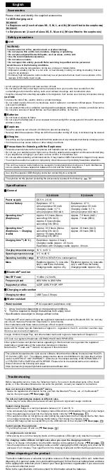 Preview for 4 page of Panasonic RZ-S500W User Manual