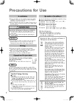 Предварительный просмотр 4 страницы Panasonic S-100PU2E5A Operating Instructions Manual