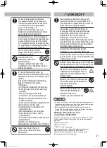 Предварительный просмотр 21 страницы Panasonic S-100PU2E5A Operating Instructions Manual