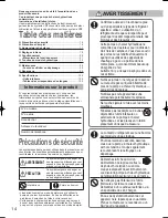 Предварительный просмотр 14 страницы Panasonic S-125MW1E5 Operating Instructions Manual