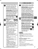 Предварительный просмотр 27 страницы Panasonic S-125MW1E5 Operating Instructions Manual