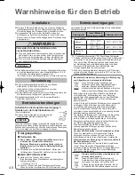 Предварительный просмотр 40 страницы Panasonic S-125MW1E5 Operating Instructions Manual