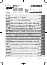 Panasonic S-15MF3E5A Operating Instructions Manual preview