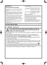 Preview for 3 page of Panasonic S-15MF3E5AN Installation Instructions Manual