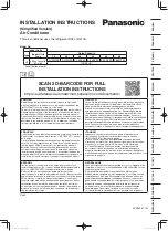 Panasonic S-15MY3E Installation Instructions Manual preview