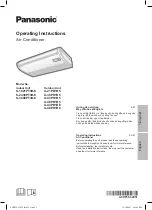 Preview for 1 page of Panasonic S-1821PT3H-8 Operating Instructions Manual