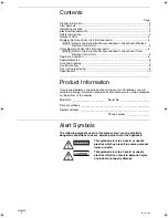 Preview for 2 page of Panasonic S-200PE1E8 Instruction Manual