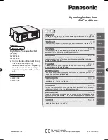 Preview for 1 page of Panasonic S-200PE2E5 Operating Instructions Manual