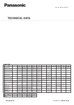 Предварительный просмотр 1 страницы Panasonic S-22MU1E51 Technical Data Manual