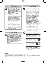 Preview for 5 page of Panasonic S-22MU2E5B Operating Instructions Manual