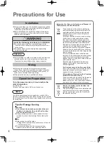 Предварительный просмотр 6 страницы Panasonic S-22MU2E5B Operating Instructions Manual