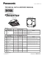 Panasonic : S-26PU1U6 Technical Data & Service Manual предпросмотр