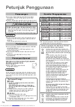 Предварительный просмотр 76 страницы Panasonic S-36MM1E5B Operating Instructions Manual