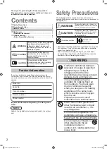 Предварительный просмотр 2 страницы Panasonic S-36PN1E5B Operating Instructions Manual