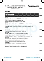 Panasonic S-45MM1E5S Installation Instructions Manual предпросмотр