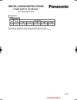 Panasonic S-60PT2R5A Installation Instructions Manual предпросмотр