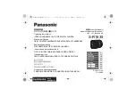 Предварительный просмотр 1 страницы Panasonic S-R1635 Operating Instructions Manual