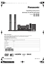 Panasonic S-XH50 Operating Instructions Manual предпросмотр