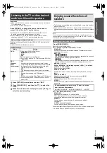 Preview for 11 page of Panasonic S-XH50 Operating Instructions Manual