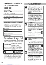 Preview for 14 page of Panasonic S28MM1E5A Operating Instructions Manual