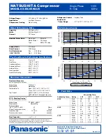 Panasonic S35C65KAU6 Specification Sheet preview