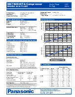 Panasonic S43C77JAU6 Specification Sheet preview