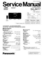 Panasonic SA-AK17 Service Manual preview