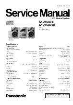 Preview for 1 page of Panasonic SA-AK220E Service Manual