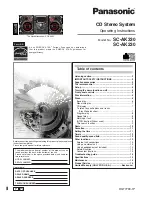 Panasonic SA-AK230 Operating Instructions Manual preview