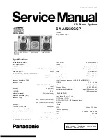 Preview for 1 page of Panasonic SA-AK230GCP Service Manual