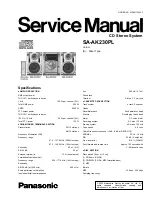 Panasonic SA-AK230PL Service Manual preview