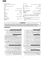 Preview for 2 page of Panasonic SA-AK250GCP Service Manual