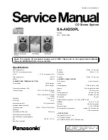 Panasonic SA-AK250PL Service Manual preview