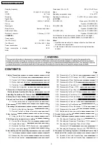 Предварительный просмотр 2 страницы Panasonic SA-AK350E Service Manual