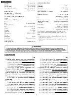 Предварительный просмотр 2 страницы Panasonic SA-AK450P Service Manual