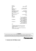 Preview for 3 page of Panasonic SA-AK520E Service Manual