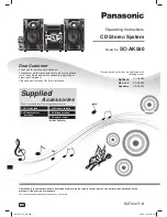 Panasonic SA-AK580 Operating Instructions Manual preview