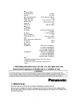 Preview for 3 page of Panasonic SA-AK600GC Service Manual