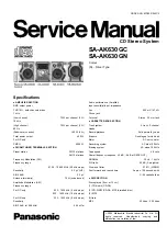 Panasonic SA-AK630GC Service Manual preview