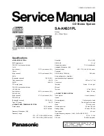 Предварительный просмотр 1 страницы Panasonic SA-AK631 Service Manual