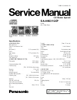 Предварительный просмотр 1 страницы Panasonic SA-AK631GCP Service Manual